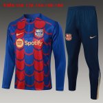 Niños Sudadera De Training Barcelona 2024/2025 Azul Rojo 3 Niños Sudadera De Training Barcelona 2024/2025 Azul Rojo 3