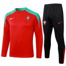 Sudadera De Training Portugal 2024/2025 Rojo Verde 3