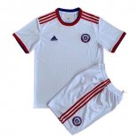 Segunda Equipación Camiseta Chile Niño 2022 Blanco