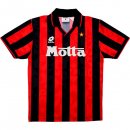 Primera Equipación Tailandia Camiseta AC Milan Retro 1993 1994 Negro Rojo