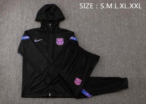 Chandal Con Capucha Barcelona 2022 Negro Rosa