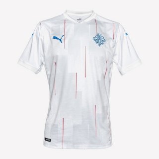 Segunda Equipación Tailandia Camiseta Islandia 2020 Blanco