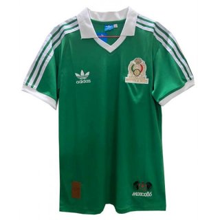 Primera Equipación Tailandia Camiseta Mexico Retro 1986 Verde