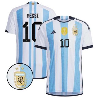 3 Estrellas Tailandia Camiseta Argentina Primera Equipación Messi 2022/2023