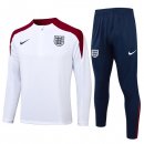 Sudadera De Training Inglaterra 2024/2025 Blanco Rojo 3