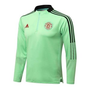 Sudadera De Training Manchester United 2022 Verde Negro