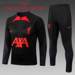 Niños Sudadera De Training Liverpool 2023 Negro Rojo