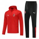 Rompevientos AC Milan Conjunto Completo 2021/2022 Rojo Negro