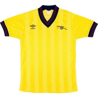 Segunda Equipación Tailandia Camiseta Arsenal Retro 1983 1984 Amarillo