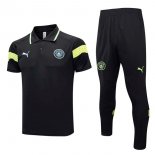 Polo Manchester City Conjunto Completo 2023/2024 Negro 2