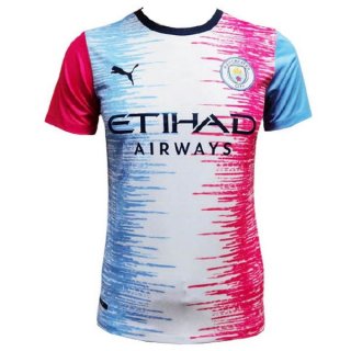 Tailandia Camiseta Manchester City Especial 2021/2022 Azul Blanco