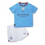 Camiseta Manchester City Primera Niños 2022/2023