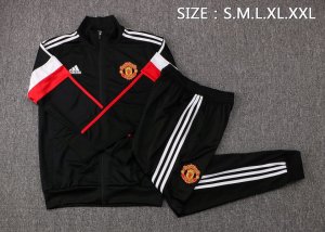 Chandal Manchester United 2022 Negro Blanco Rojo