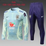 Ninos Chandal Brasil 2022/2023 Verde Purpura 2