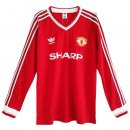 Primera Equipación Tailandia Camiseta Manchester United ML Retro 1986 Rojo