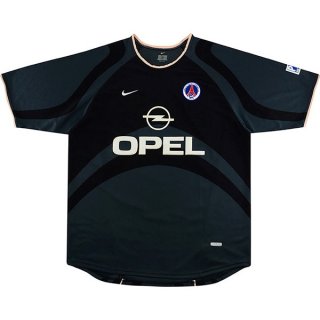 Tercera Equipación Tailandia Camiseta Paris Saint Germain Retro 2001 Negro