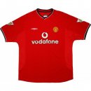 Primera Equipación Tailandia Camiseta Manchester United Retro 2000 2002 Rojo