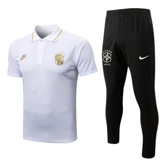 Polo Brasil Conjunto Completo 2022/2023 Blanco