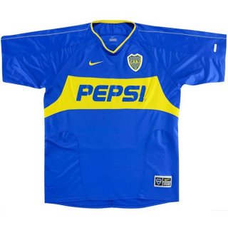 Primera Equipación Tailandia Camiseta Boca Juniors Retro 2003 2004 Azul