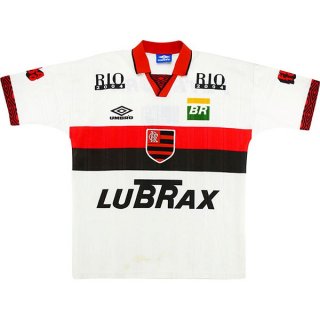 Segunda Equipación Tailandia Camiseta Flamengo Retro 1995 1996 Blanco