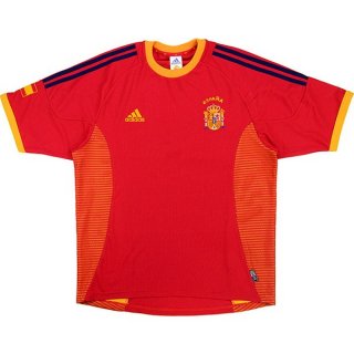 Primera Equipación Tailandia Camiseta España Retro 2002 2004 Rojo