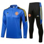 Sudadera De Training Manchester United 2022 Azul Negro