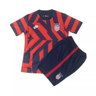 Segunda Equipación Camiseta Estados Unidos Niño 2021 Rojo