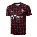 Camiseta Entrenamiento Manchester United 2024/2025 Negro Rojo