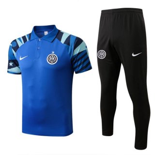 Polo Inter Milan Conjunto Completo 2022/2023 Azul