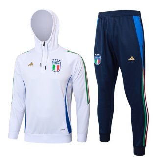 Sudadera Con Capucha Italia 2024/2025 Blanco 3