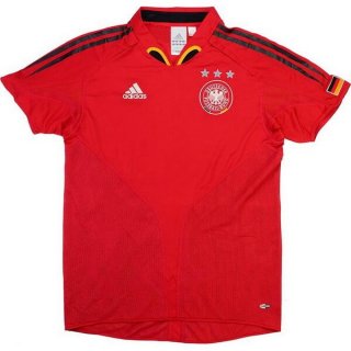 Segunda Equipación Tailandia Camiseta Alemania Retro 2004 2006 Rojo