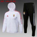 Rompevientos Benfica Conjunto Completo 2022 Blanco Negro