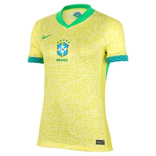 Camiseta Brasil Primera Equipación Mujer 2024