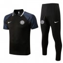 Polo Inter Milan Conjunto Completo 2022/2023 Negro