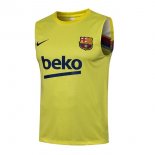 Camiseta Barcelona Sin Mangas 2022 Amarillo