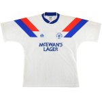 Segunda Equipación Tailandia Camiseta Rangers Retro 1990 1992 Blanco Segunda Equipación Tailandia Camiseta Rangers Retro 1990 1992 Blanco