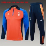 Niños Sudadera De Training Juventus 2024/2025 Naranja Azul 3