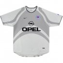 Segunda Equipación Tailandia Camiseta Paris Saint Germain Retro 2001 Gris