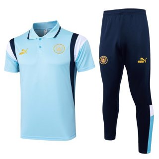 Polo Manchester City Conjunto Completo 2024/2025 Azul