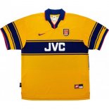 Segunda Equipación Tailandia Camiseta Arsenal Retro 1997 1999 Amarillo