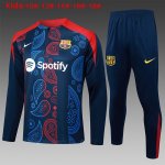 Ninos Sudadera De Training Barcelona 2024/2025 Azul Rojo Ninos Sudadera De Training Barcelona 2024/2025 Azul Rojo