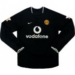 Segunda Equipación Tailandia Camiseta Manchester United ML Retro 2003 2005 Negro