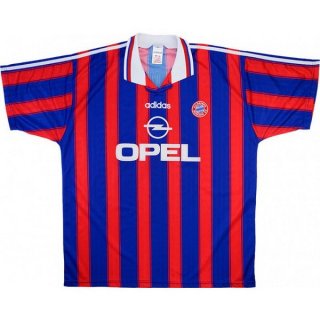 Primera Equipación Tailandia Camiseta Bayern Retro 1995 1997 Azul Rojo