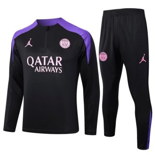 Sudadera De Training PSG 2024/2025 Negro Purpura 3