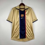 Tailandia Camiseta Barcelona Retro 2002 Oro