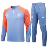 Sudadera De Training Inter Milan 2024/2025 Gris Naranja 3