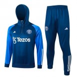 Sudadera Con Capucha Manchester United 2024 Azul 2