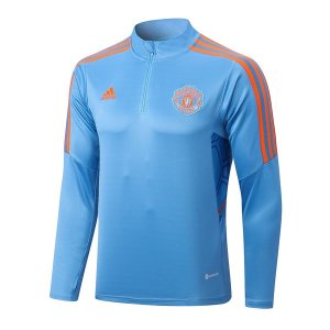 Sudadera De Training Manchester United 2023 Azul