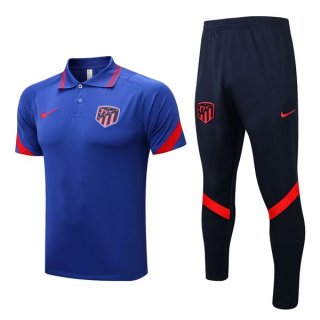 Polo Atletico Madrid Conjunto Completo 2022/2023 Azul 1