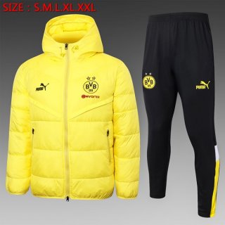 Abrigo Plumón Borussia Dortmund Conjunto Completo 2024/2025 Amarillo